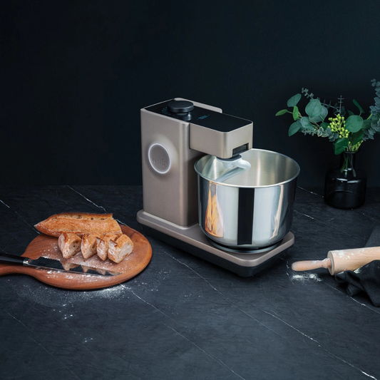 Wilfa Küchenmaschine Probaker Timer KM2GY-T70 grau+ Tool Adapter + Messerschmidt Mahlvorsatz