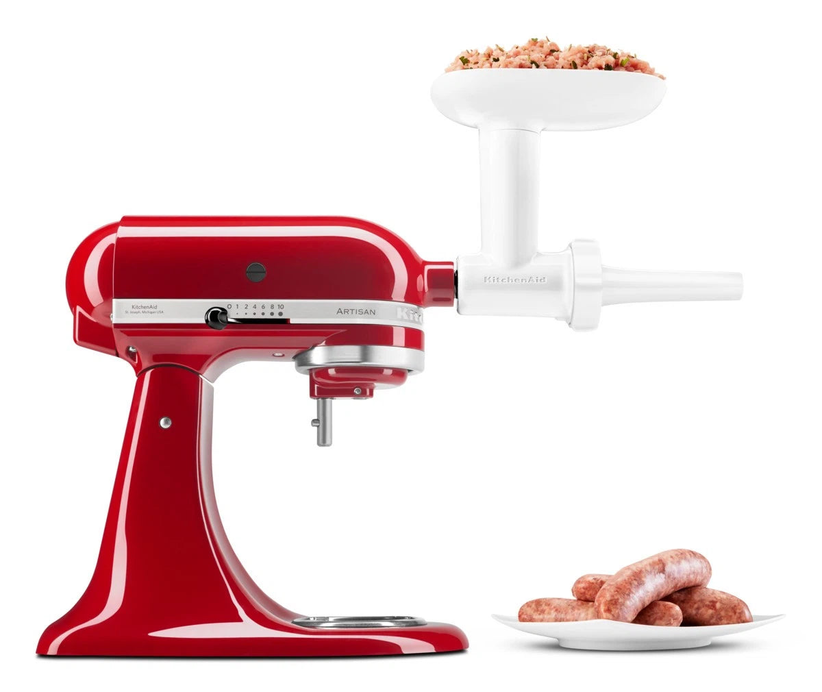KitchenAid Fleischwolf 5KSMFGA inkl. Wurstfüllhörner