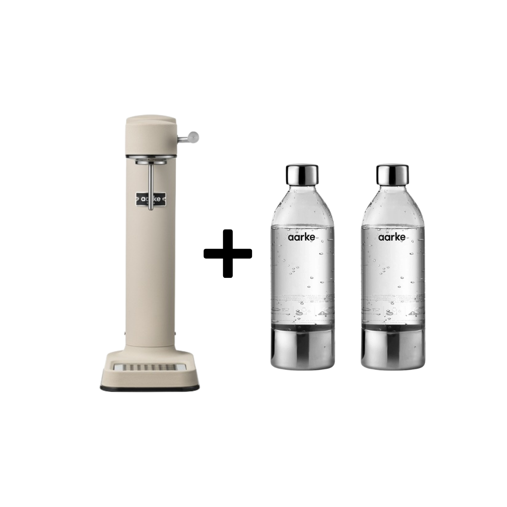 Aarke Wassersprudler Carbonator 3 + PET-Flaschen 2er-Set