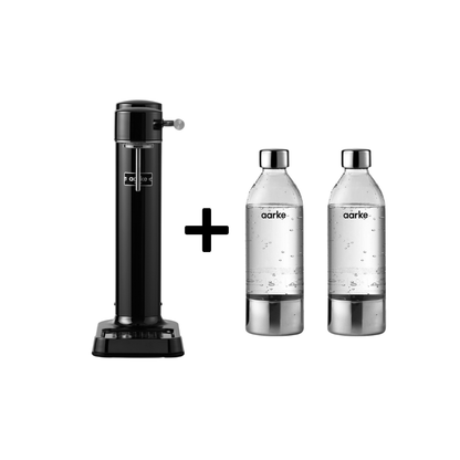 Aarke Wassersprudler Carbonator 3 + PET-Flaschen 2er-Set