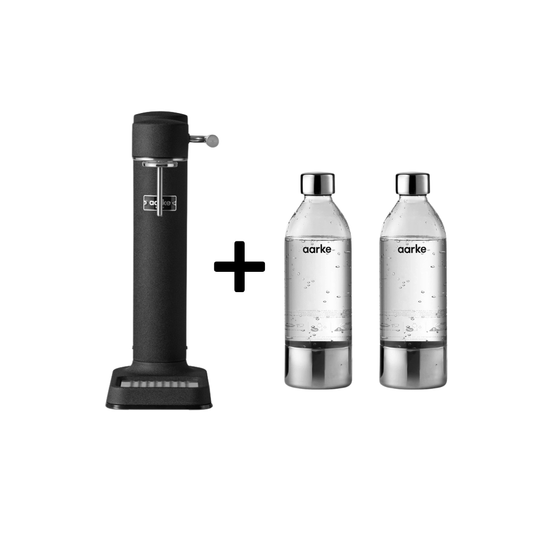 Aarke Wassersprudler Carbonator 3 + PET-Flaschen 2er-Set