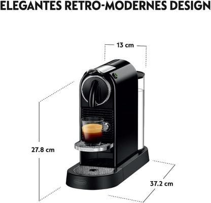 De'Longhi Nespresso CitiZ EN167.B Capsule Coffee Machine, Black
