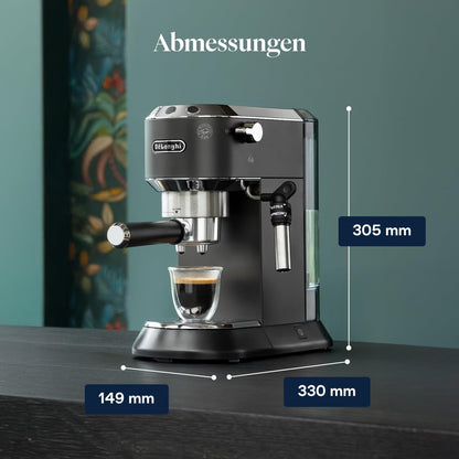 De'Longhi Dedica Style EC 685.BK Slim Espresso Machine Black Finish