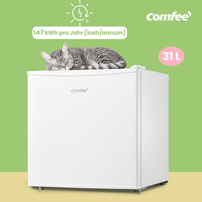 Comfee 31L Freestanding Compact Mini Freezer with Reversible Door
