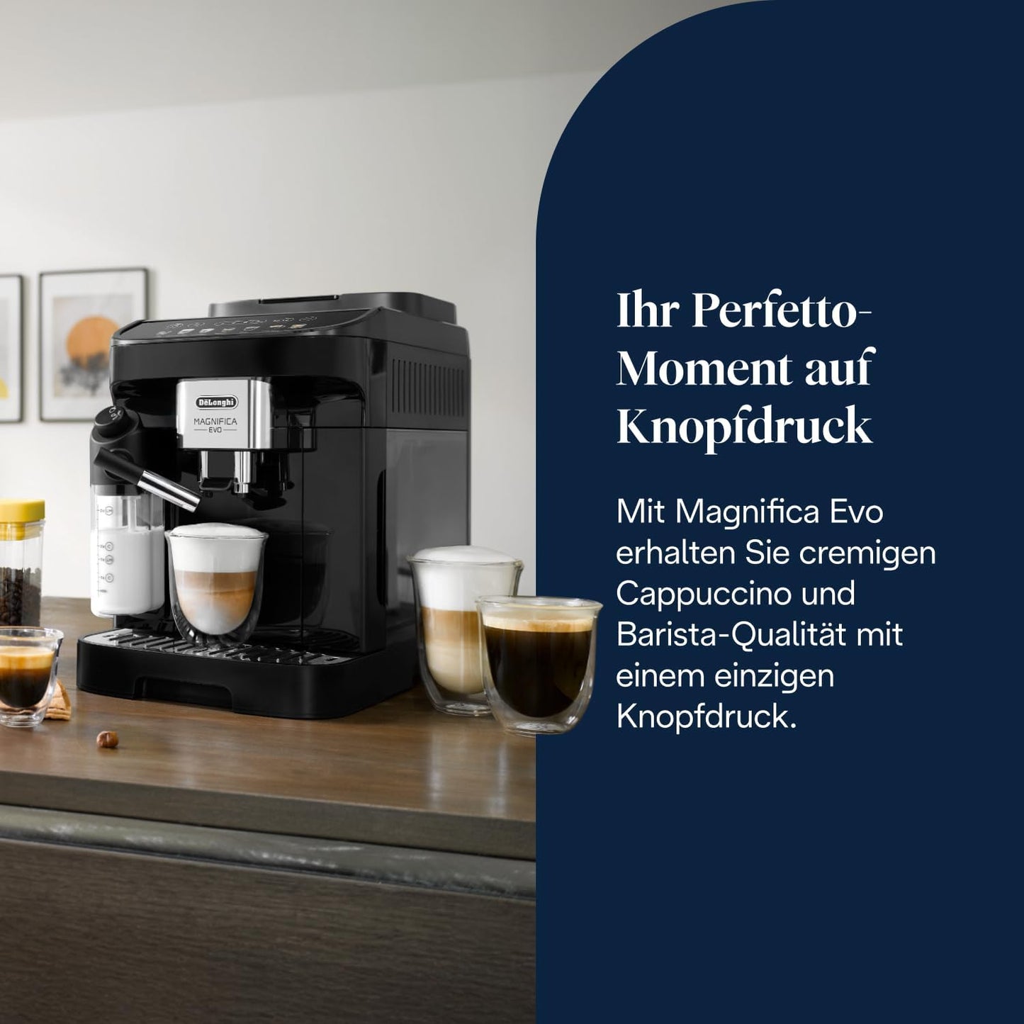 De'Longhi Magnifica Evo Automatic Espresso Machine with LatteCrema Frother