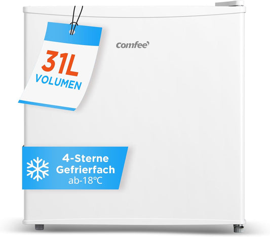 Comfee 31L Freestanding Compact Mini Freezer with Reversible Door