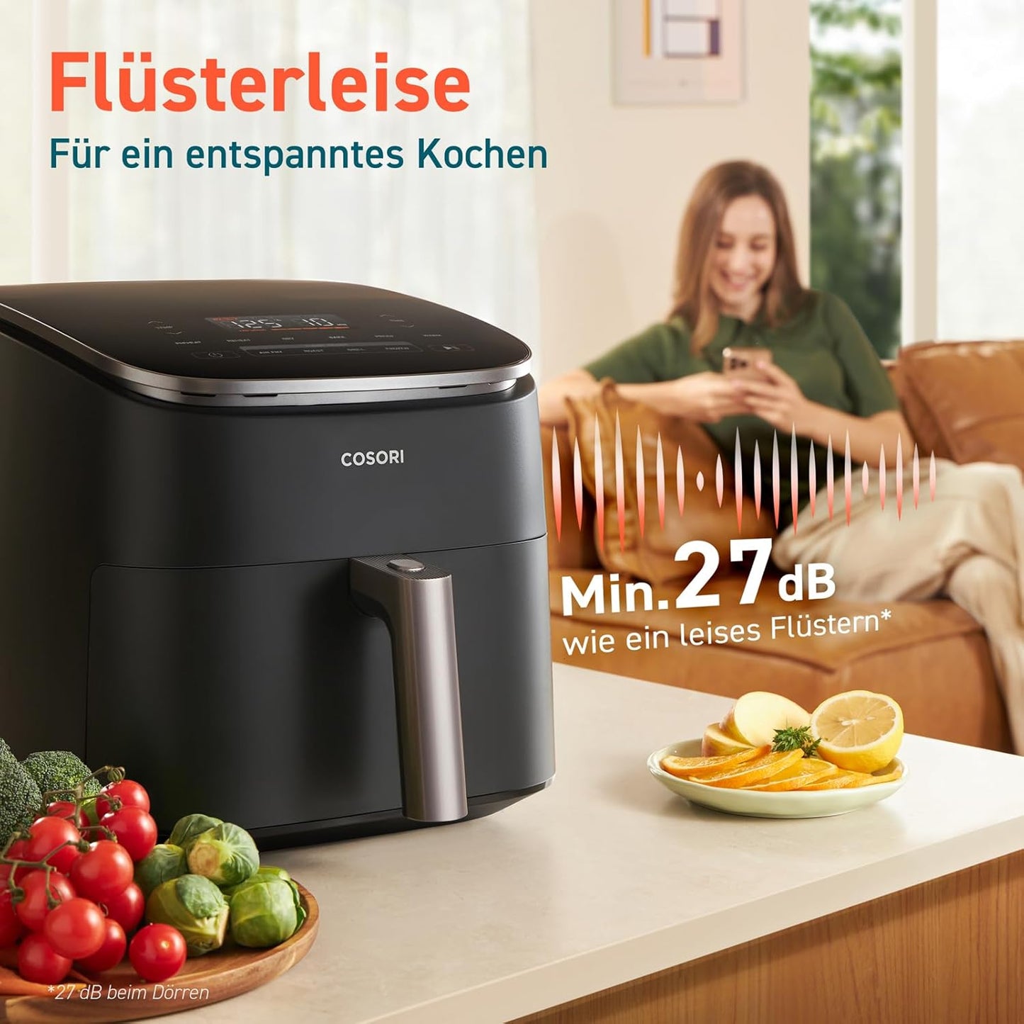 COSORI TurboBlaze 6L 9-in-1 Air Fryer with DC Motor