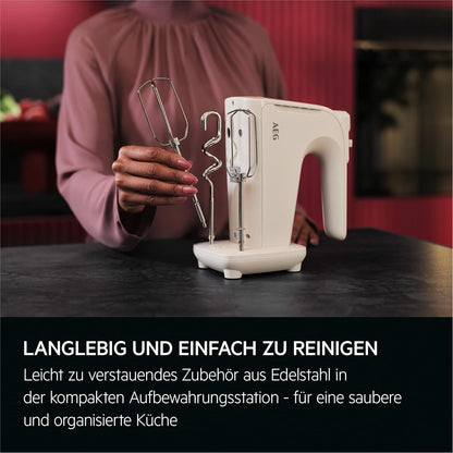 AEG 500W Powerful Hand Mixer with 5 Speeds and Turbo