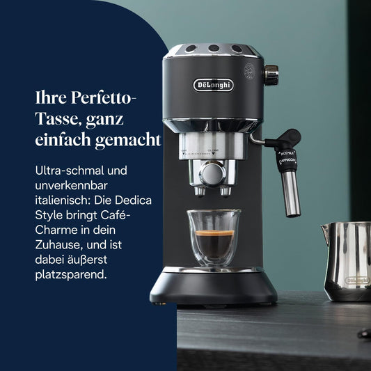 De'Longhi Dedica Style EC 685.BK Slim Espresso Machine Black Finish