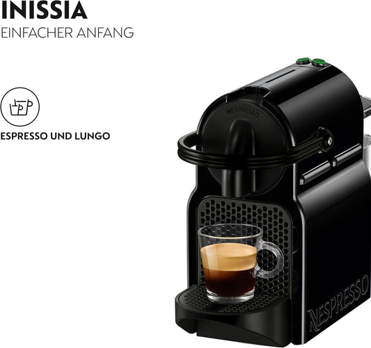 De'Longhi Nespresso Inissia EN 80.B Compact Espresso Machine Black