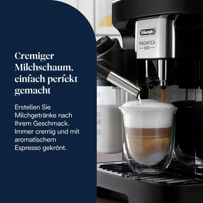 De'Longhi Magnifica Evo Automatic Espresso Machine with LatteCrema Frother