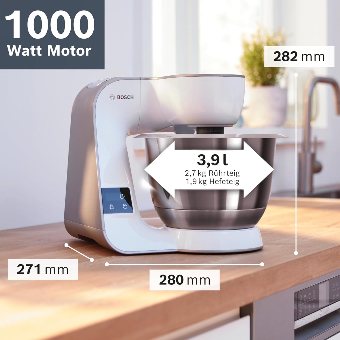Bosch MUM 5 Food Processor with Integrated Scale and Mixer White