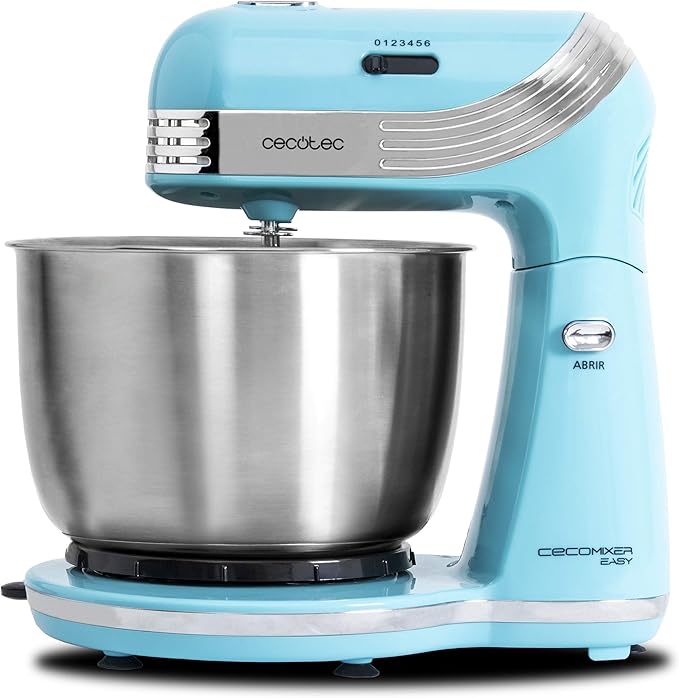 Cecotec Cecomixer Easy Blue Stand Mixer with 3L Stainless Steel Bowl