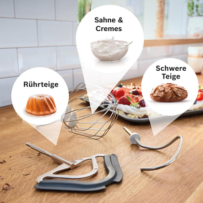 Bosch MUM5 Food Processor with Integrated Scale and 1000W Motor