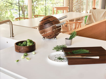 BREKA Messerblock Walnuss