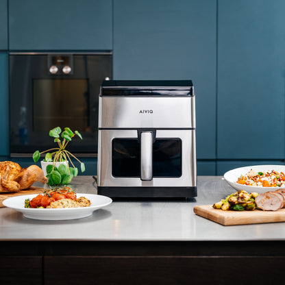 AIVIQ Premio 8L Stainless Steel Smart Airfryer with Dual Heating