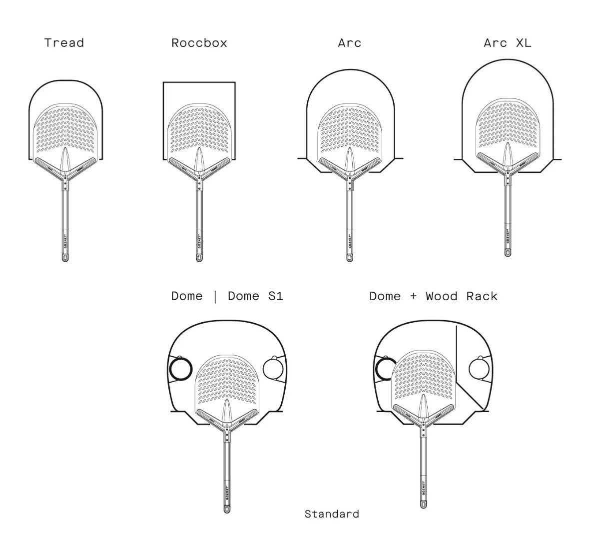 Gozney Balance Pizza-Heber schwarz