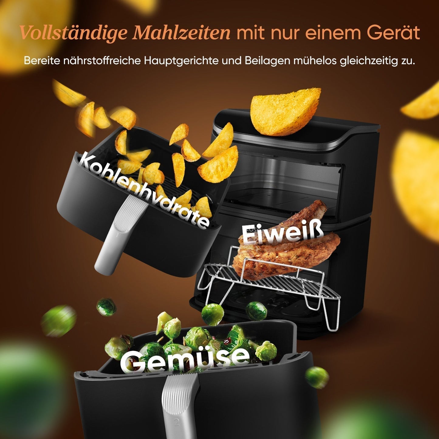 Cosori Turbo Tower 10.8L Ceramic Dual Blaze Air Fryer Pro