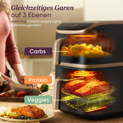 Cosori Turbo Tower 10.8L Smart Air Fryer with Ceramic Coating