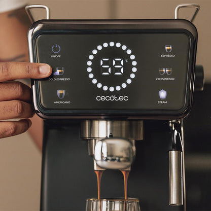 Cecotec Power Espresso Touch Machine with 20-Bar Pressure and ColdBrew